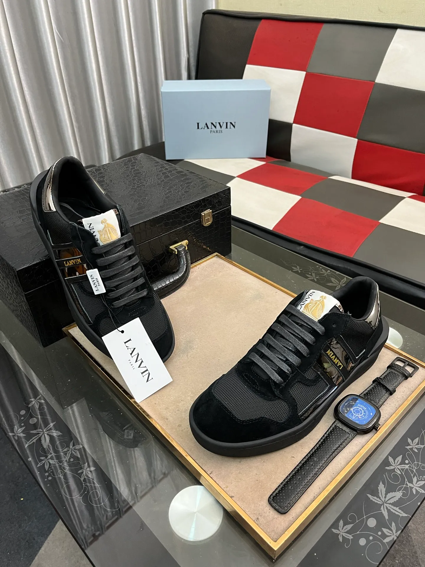 Men's men's shoes 💰540⌚️⌚️❗️Lanvin# Lanvin spring and summer series new colors latest lace up fashion casual forrest shoes running shoes ~ bumpr high quality couple series‼ ️ The latest trendy products of the season 🌈Many bloggers have started buying original models and custom-made them. The uppers are made of nubuck leather. They are very versatile, fashionable and casual, and are comfortable on the feet. Recommended for personal use! The original molded rubber backing with clear logo is wear-resistant. Standard code for couples: female code 35~40, male code 38-45